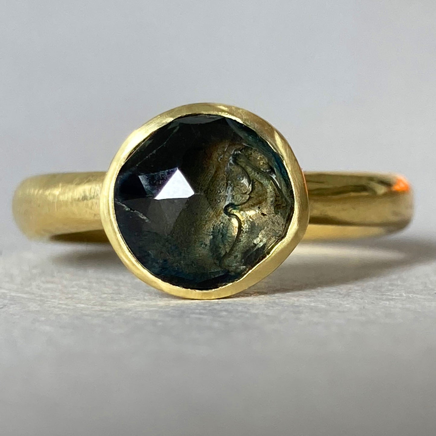 Dark Topaz Ring size 7 US