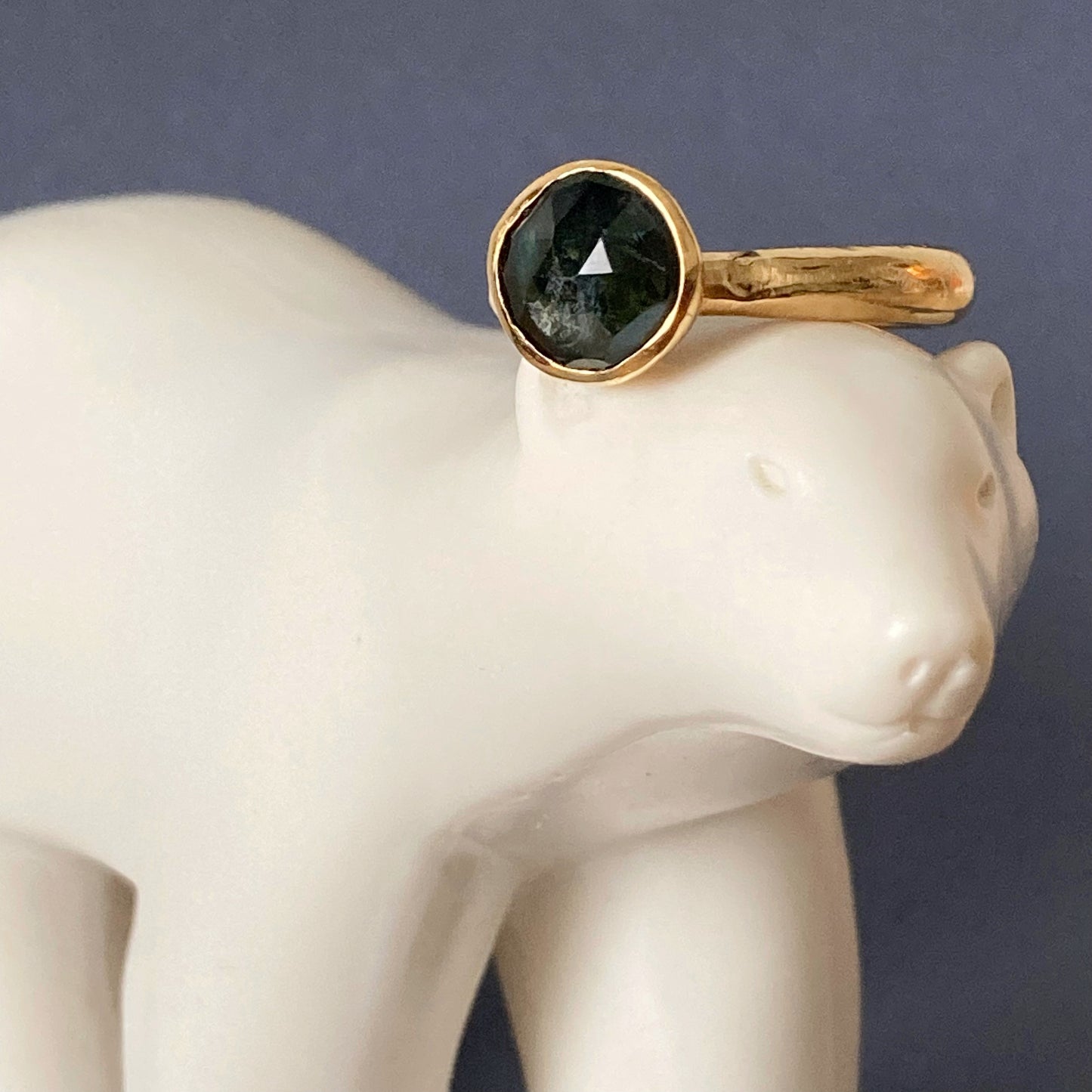 Dark Topaz Ring size 7 US