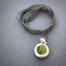 Load image into Gallery viewer, Tourmaline cabochon necklace
