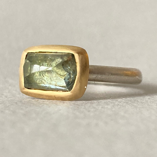 Dune Ring Tourmaline vert bleu