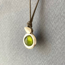 Load image into Gallery viewer, Tourmaline cabochon necklace
