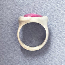 Load image into Gallery viewer, Large Pink Sapphire Tear Ring
