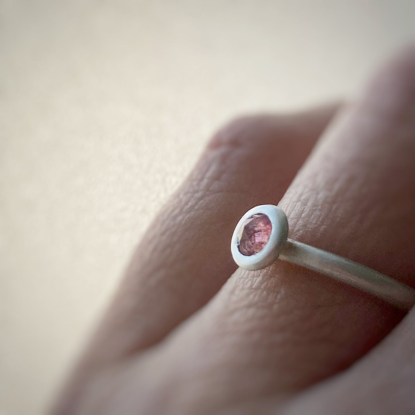 Silver Donut Ring