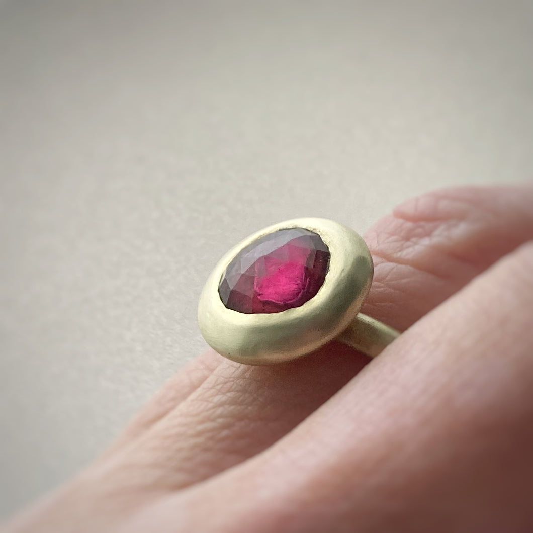 Fuschia Tourmaline Ring