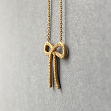 Load image into Gallery viewer, Diamond Bow necklace
