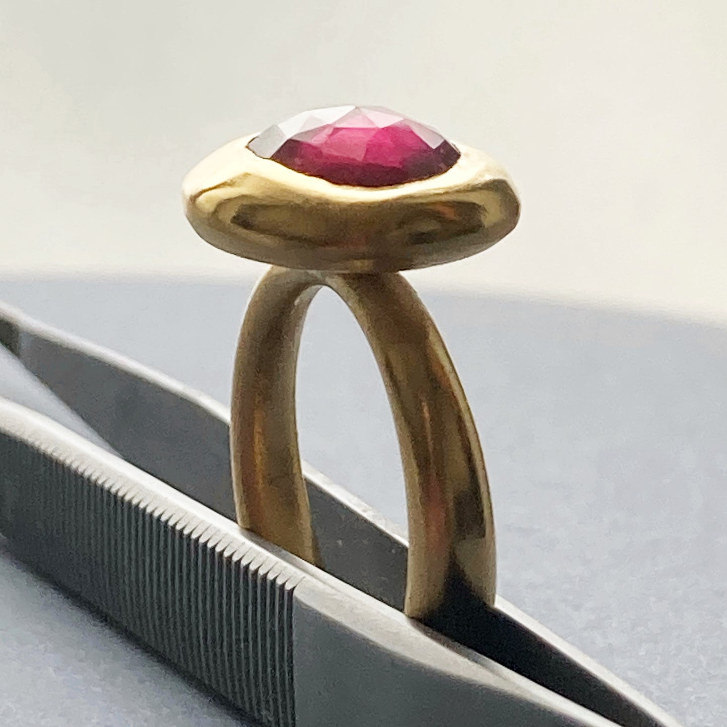 Fuschia Tourmaline Ring size 7 US