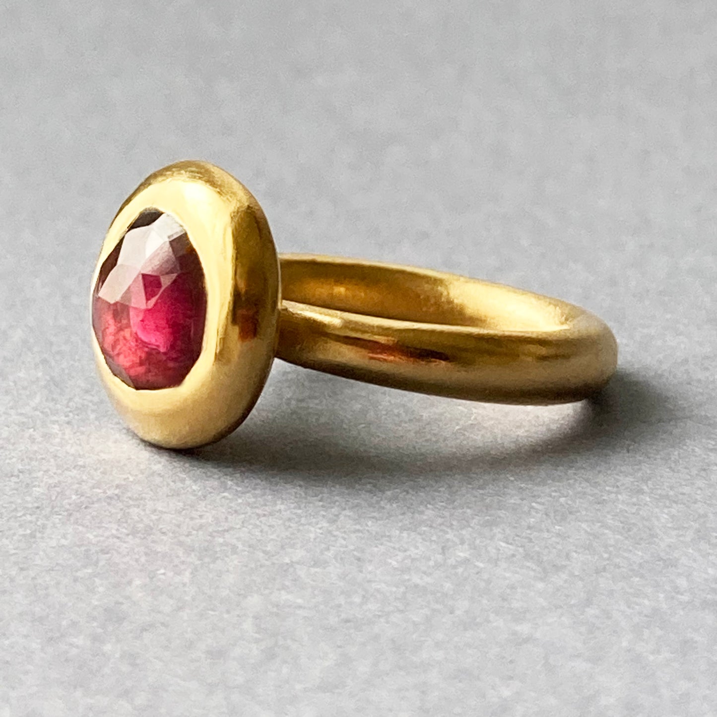 Fuschia Tourmaline Ring size 7 US