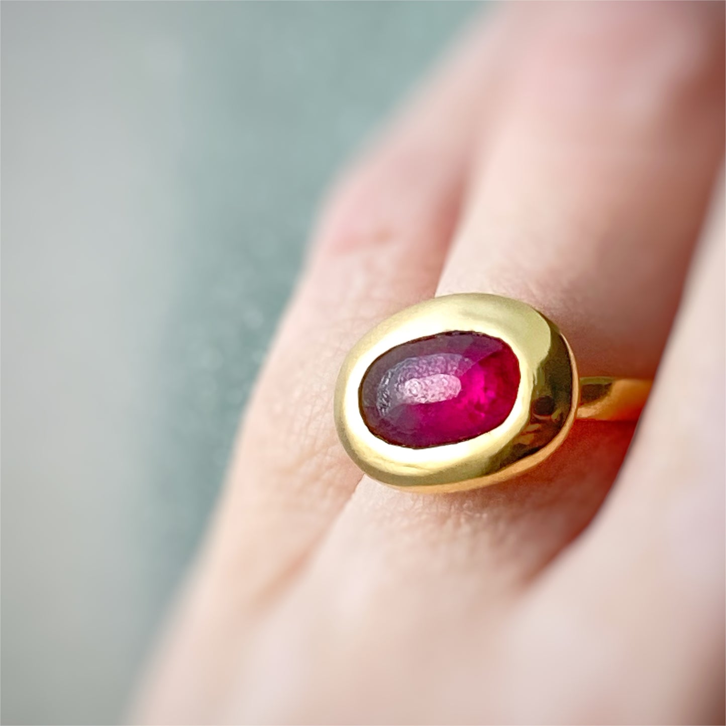 Rhodolite ring