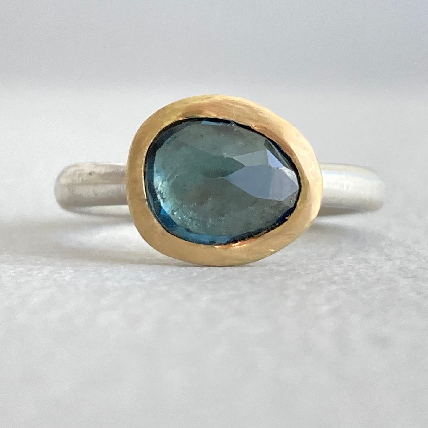 Topaz Ring in 18K and silver